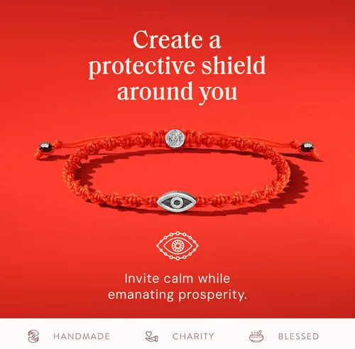 Miniatura 11 de KARMA AND LUCK Guardian of Blessing, pulsera de bronce de cuerda roja para hombre, hecha a mano en Bali para protección, tamaño ajustable