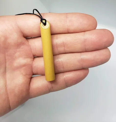 Miniatura 7 de Paquete de 3 collares de bambú natural de respiración consciente de Stress Straws para meditación y ansiedad, Bambú