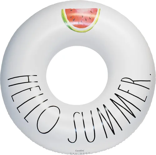 Miniatura 11 de Rae Dunn x CocoNut Flotador de anillo flotante, tamaño adulto, balsa inflable grande de 48 pulgadas y tubo interior de agua duradero, fácil de Happy