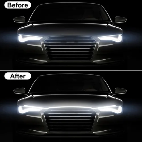 Miniatura 3 de Tira de luz para capó de automóvil, tira de luces LED flexibles para exteriores, 71 pulgadas, impermeable, luz diurna para automóviles, camiones