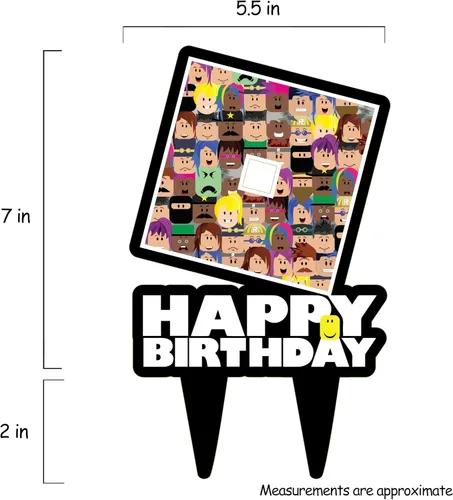 Miniatura 3 de Decoración para tartas de cumpleaños Blox Gamer