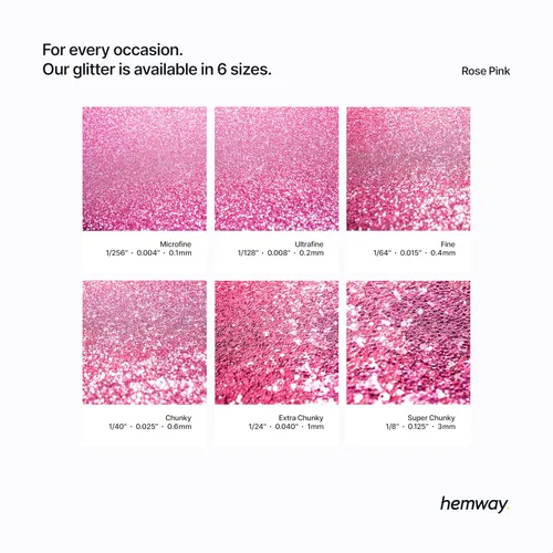 Miniatura 56 de Hemway - Purpurina para resina 100g, cristales metálicos plateados, copos súper gruesos para vasos de epoxi, cera de fusión