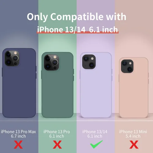 Miniatura 3 de Cordking Funda diseñada para iPhone 13, diseñada para iPhone 14, funda ultradelgada de silicona, funda protectora a prueba de golpes
