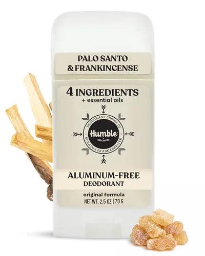 HUMBLE BRANDS Desodorante sin Aluminio de Fórmula Original. Control de Olor de Larga Duración con Bicarbonato de Sodio y Aceites Esenciales, Palo
