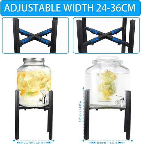 Miniatura 3 de Dispensador de filtro de agua, soporte para mostrador de bebidas, soporte para dispensadores de agua por gravedad de encimera