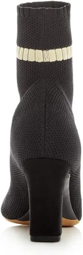 Miniatura 2 de Tabitha Simmons Botas de tacón con tacón de bloque para mujer, color negro, a rayas, elásticas, cómodas, 36, Negro