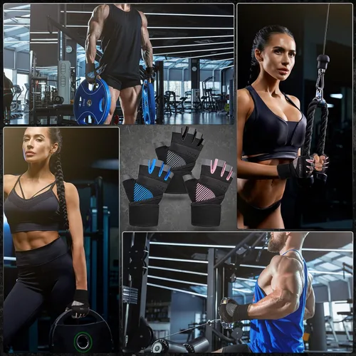 Miniatura 7 de Guantes de entrenamiento COFIT transpirables y antideslizantes, guantes de gimnasio para levantamiento de pesas para hombres y mujeres, agarre 5.