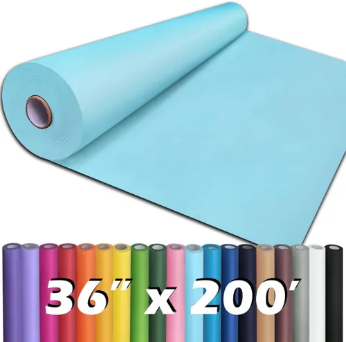 Miniatura 50 de PerkHomy - Rollo de papel kraft blanco de 36" x 2,400" (200') para manualidades, papel de tablón de anuncios, arte, cobertura de mesa, manualidades
