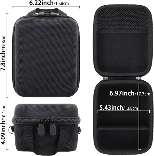 Miniatura 6 de Funda para cámara compatible con Canon EOS R50/R100 cámara sin espejo con lente RF-S18-45mm F4.5-6.3 IS STM PTZ, estuche de transporte con correa