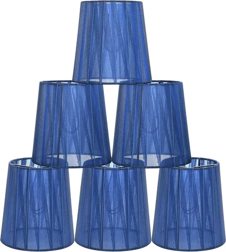 Miniatura 11 de KORA - Juego de 2 pantallas pequeñas con clip para lámpara de pared, barril pequeño, 5.2 x 4 pulgadas x 5.2 pulgadas de alto, cinta orgánica, hechas