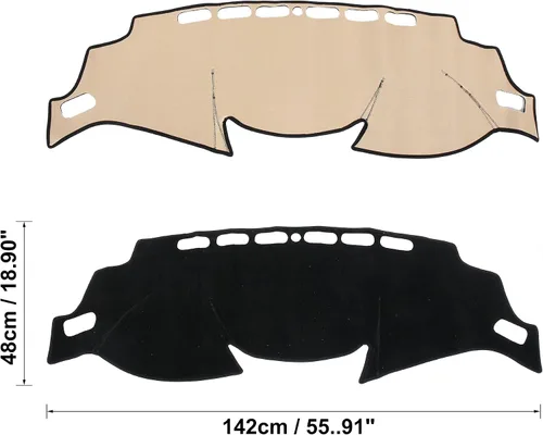 Miniatura 6 de X AUTOHAUX Funda antideslizante para tablero de automóvil para Nissan Rogue X-Trial 2014-2018 para Nissan Rogue Sport SUV 2017-2020