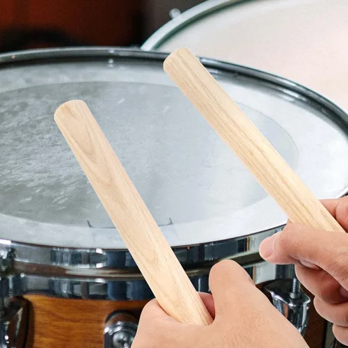 Miniatura 7 de SINJEUN 16 pares (paquete de 32) palos de ritmo de madera de 8 pulgadas, instrumento de percusión musical de madera clásica, palos Lummi de música