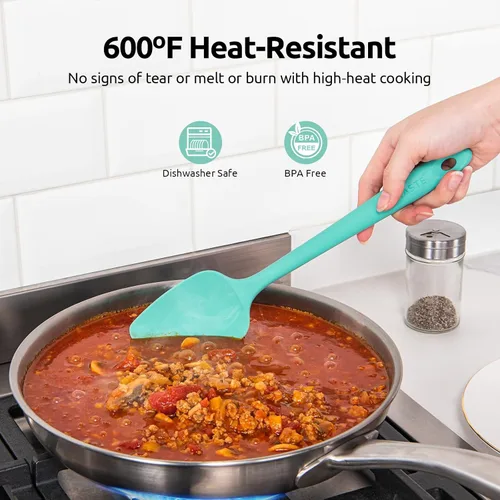 Miniatura 3 de Espátula de silicona resistente a altas temperaturas: U-Taste 315ºC a prueba de calor, de grado alimenticio, de goma, raspador de cocina