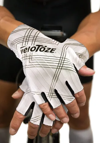 Miniatura 6 de veloToze Aero - Guantes de ciclismo con palma acolchada de gel para mayor comodidad, tela Aero que reduce el arrastre, guantes para hombres y mujeres