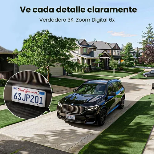 Miniatura 3 de Cámara de seguridad con reflector aoSu al aire libre con cable, cámara de seguridad 3K UHD para exterior, vigilancia con cobertura de 360°
