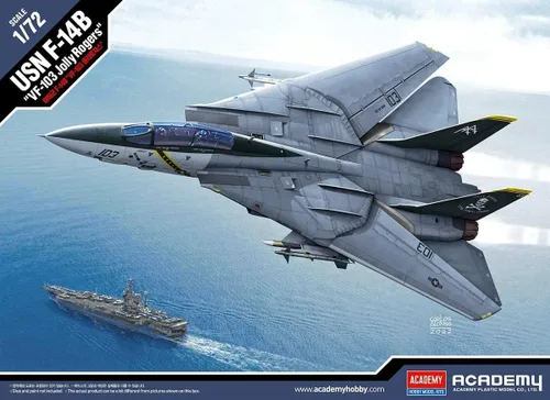 Miniatura 7 de Academy 1/72 US Navy F-14B Tomcat VF-103 Jolly Rogers modelo de plástico 12578