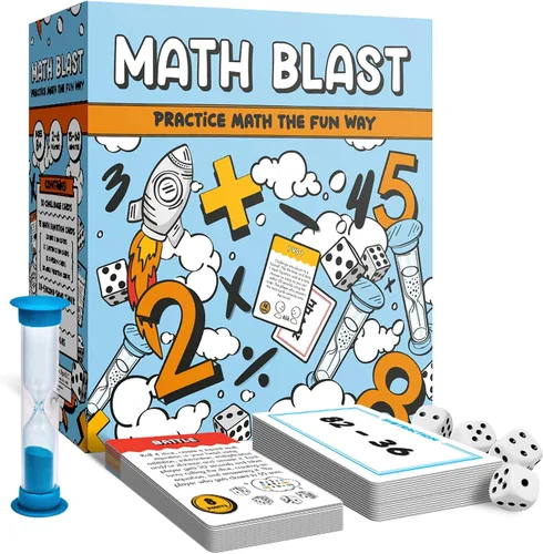 ¡Explotación matemática! Juegos matemáticos geniales para niños de 8 a 12 años - Divertido juego educativo de matemáticas mentales para el hogar y
