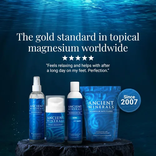 Miniatura 8 de Ancient Minerals Crema desodorante natural, aroma a eucalipto y menta, sin aluminio, desodorante vegano para mujeres y hombres con magnesio, zinc