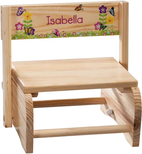 Miniatura 11 de Banqueta infantil personalizada 2 en 1 y silla, personalizada con el nombre del niño, diseño de dinosaurio