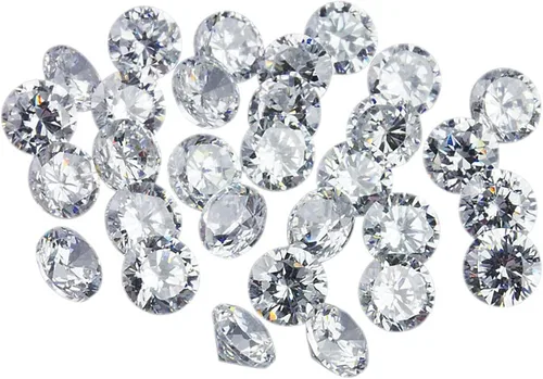 REAL-GEMS Lote al por mayor de diamantes sueltos CVD cultivados en laboratorio, 8 piezas de 0.020in 0.5 cts VS1 Clarity EFG, excelente diamante de