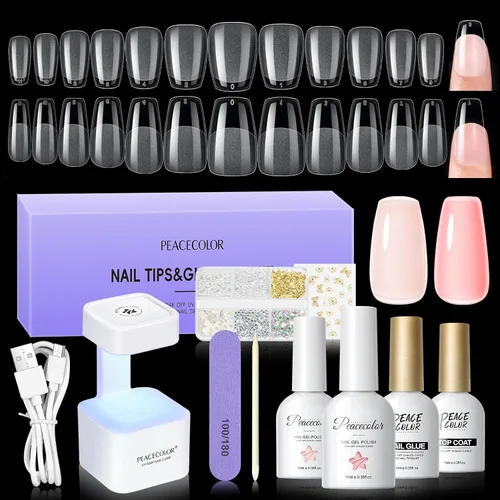 Miniatura 12 de PEACECOLOR Mini luz U V para uñas de gel, lámpara de uñas U V, secador de uñas, 2 modos de temporizador, lámpara LED de secado rápido para esmalte