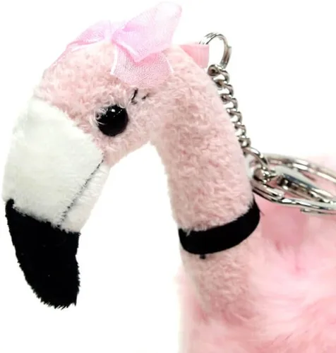 Miniatura 6 de GUND Llavero de peluche de flamenco de moda, rosa, 9 pulgadas