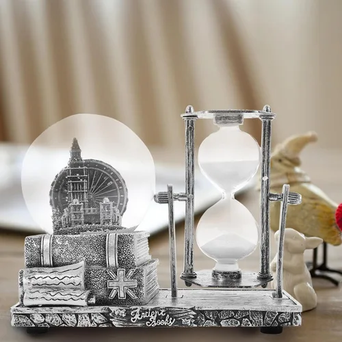 Miniatura 6 de Música Globo de Cristal Música Bola de Cristal Adorno de Arte Creativo Artesanía Decoración de Habitación Decoración de Mesa de Sala de Estar Reloj