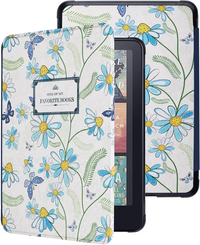Miniatura 13 de WALNEW Funda para Kindle Paperwhite de 7" de 12ª generación 2024 y Kindle Colorsoft Signature Edition, funda protectora de piel sintética prémium