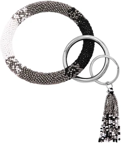Miniatura 2 de Rosemarie & Jubalee - Pulsera de pulsera para mujer, diseño de semillas, con clip para llavero, 3.0in de diámetro