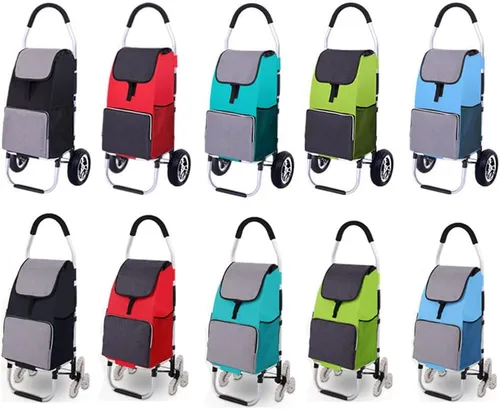 Miniatura 8 de Bolsa de repuesto para carrito de compras, bolsa de repuesto impermeable con bolsillos laterales y bolsillo frontal, para marco de aleación