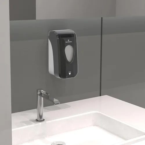 Miniatura 3 de Oasis Creations, despachador de jabón, soporte de pared para jabón/loción, 33 onzas. Uso comercial o residencial, color humo negro