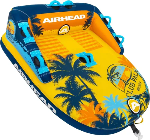 Miniatura 10 de Airhead Mable Towable Tube for Boating, 1-4 Rider Inflatable Boat Tube for Water Tubing, Heavy Duty Full Nylon Cover, EVA Foam Pads, Dual Tow Point