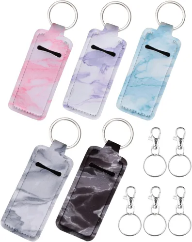Miniatura 12 de Meiiy Chapstick - Llavero para bálsamo labial, funda para lápiz labial, soporte para brillo de labios, relleno de calcetines, regalo para mujeres