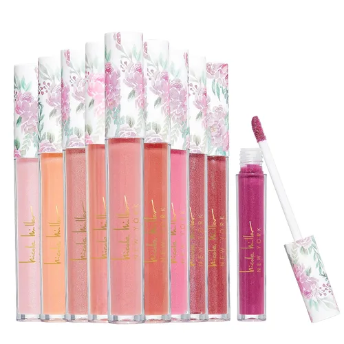 Miniatura 11 de Nicole Miller - Colección de brillos de labios brillantes para mujeres y niñas, juego de colores de larga duración con ricos colores variados, rosa