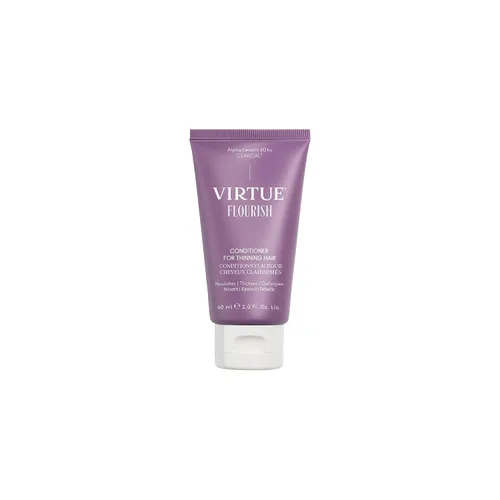 VIRTUE Acondicionador Flourish para cabello fino o adelgazante, producto de crecimiento del cabello sin sulfato, desenreda y espesa, seguro para el