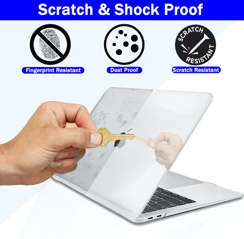 Miniatura 3 de GVTECH Funda para MacBook Air de 13 pulgadas (2010-2017) A1369 A1466 carcasa rígida de plástico, carcasa negra