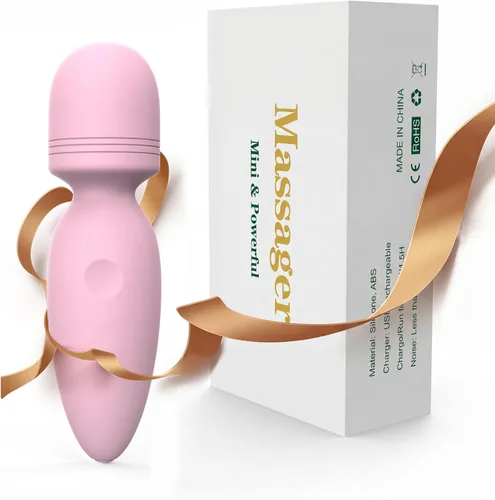 Miniatura 9 de Fuwyiy Mini herramientas de masajeador, pequeño masajeador de mano inalámbrico impermeable con 10 modos de vibración, masajeador personal de mano