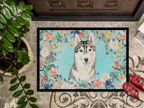 Miniatura 3 de Caroline's Treasures CK3408JMAT - Felpudo de Husky siberiano de 24 x 36 pulgadas, para interiores y exteriores, para entrada, antideslizante