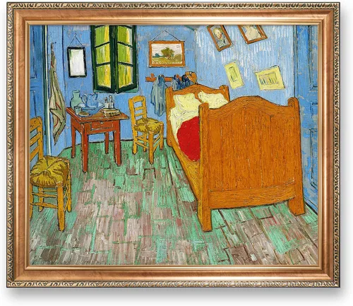 Miniatura 294 de A&T ARTWORK Noche estrellada sobre el Ródano de Vincent Van Gogh. Tamaño del marco: 36 x 30 pulgadas, tamaño de la imagen: 30 x 24 pulgadas