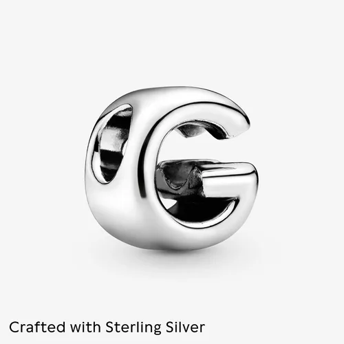 Miniatura 24 de Colgante de plata de ley 925 con letra PANDORA
