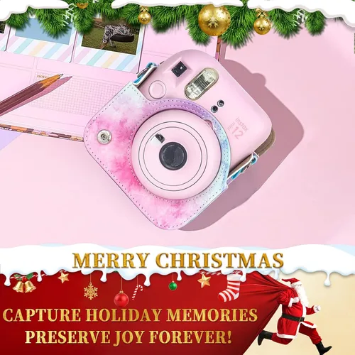 Miniatura 2 de CAIYOULE Accesorios para cámara Fuji Instax Mini 12, paquete de accesorios que incluye estuche de PU para la cámara 12, mini álbum de fotos, marcos
