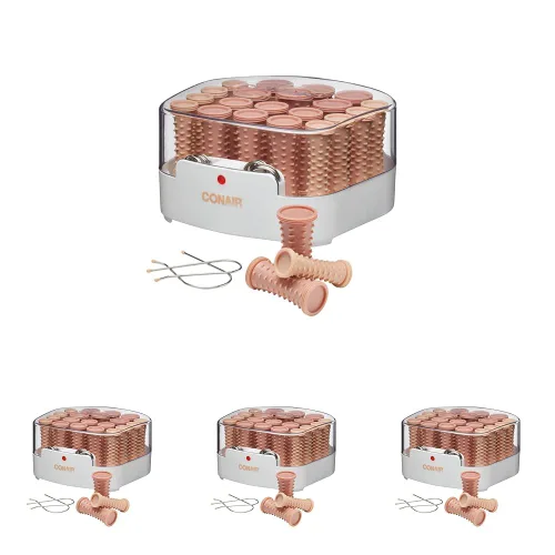 Miniatura 8 de Conair 20 ruleros compactos para cabello de distintos tamaños, Rosado Canela