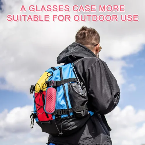 Miniatura 4 de Estuche para Gafas de Natación para Gafas de Natación, Fundas Protectoras para Gafas con Clip, Gafas de Sol, Gafas, Deportes Rosa