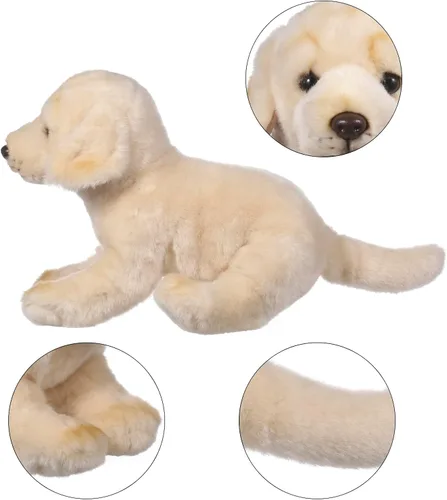 Miniatura 3 de Golden Retriever - Animal de peluche de perro de tamaño mediano de 15 pulgadas para niñas y niños, lindos peluches, juguetes de felpa suave