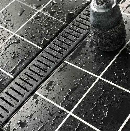 Miniatura 18 de Neodrain Drenaje de ducha lineal con rejilla extraíble de patrón de cápsula, drenaje de ducha rectangular de acero inoxidable 304, drenaje lineal
