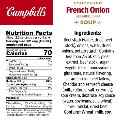 Miniatura 2 de Campbell's Sopa condensada de cebolla francesa, lata de 10.5 onzas