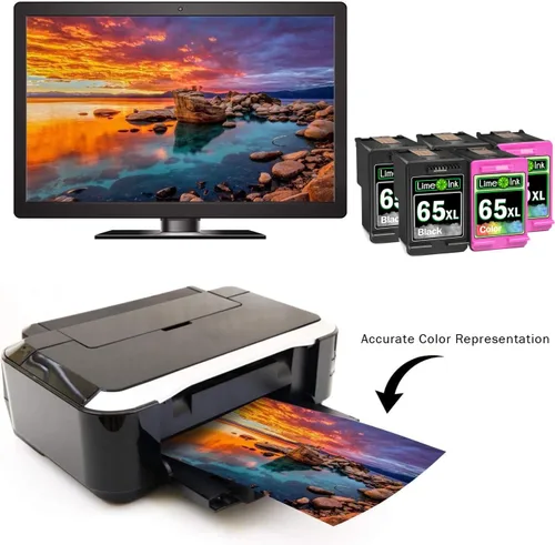 Miniatura 4 de 65XL - Cartucho de tinta remanufacturado de color negro para HP Ink 65 HP65 XL HP65XL para Envy 5055 5052 5010 5070 5014 Deskjet 3755 3772 2600 3752