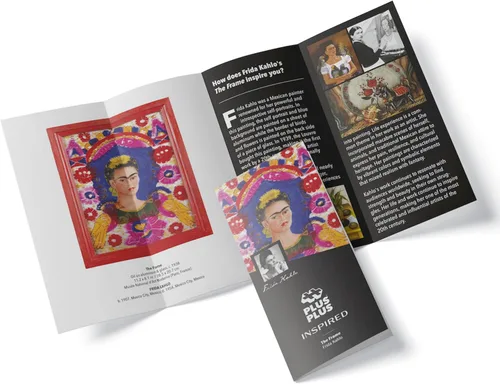 Miniatura 4 de PLUS PLUS Inspirado, Frida Kahlo - Juego de construcción de historia del arte, kit de pintura 3D y suministros de manualidades para niños, 350 mini