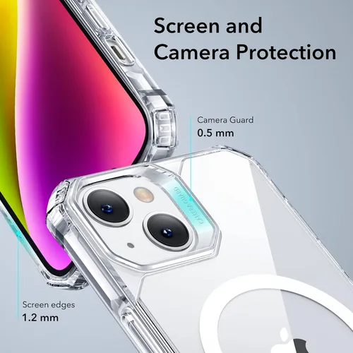 Miniatura 7 de ESR Funda para iPhone 14/13, compatible con MagSafe, protección de grado militar, esquinas que absorben los golpes, resistente a los arañazos, parte