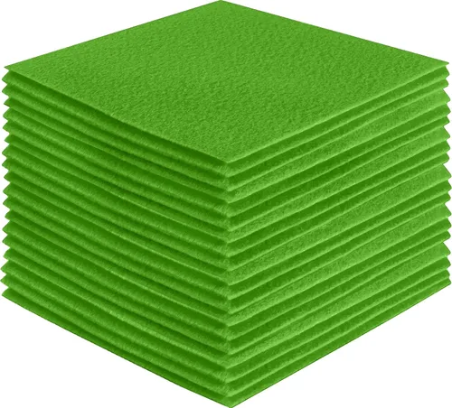 Miniatura 119 de FabricLA Hojas de fieltro acrílico para manualidades, cuadrados de fieltro precortados suaves de 4 x 4 pulgadas (3.9 in x 3.9 in), utiliza hojas